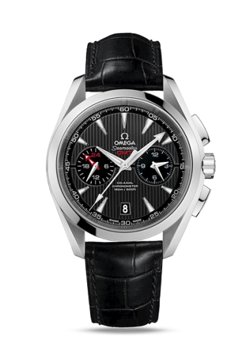 Omega Seamaster Aqua Terra 150M Co-Axial 43 GMT Chronograph Stainless Steel / Grey